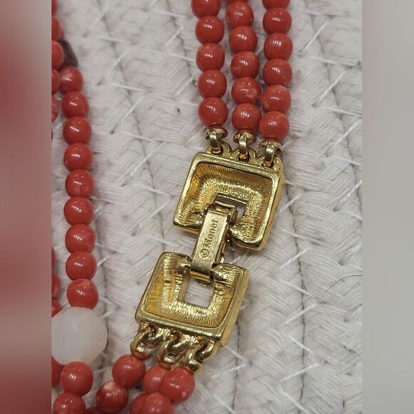 Monet beaded tripple stranded long necklace - Picture 5 of 10